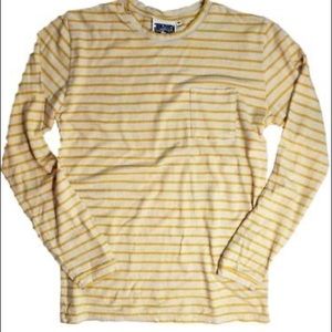 Jungmaven Long Sleeved Pocket Tee Yellow Stripes
